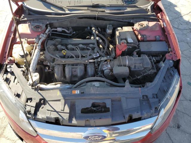 3FAHP0HA9BR265617 - 2011 FORD FUSION SE RED photo 11