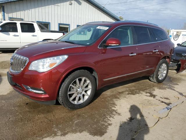 5GAKVBKD2GJ293220 - 2016 BUICK ENCLAVE MAROON photo 1