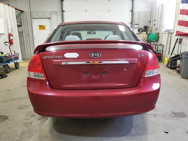 KNAFE222595604887 - 2009 KIA SPECTRA EX BURGUNDY photo 6