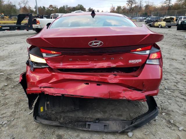 5NPLL4AG8PH110699 - 2023 HYUNDAI ELANTRA SE RED photo 6