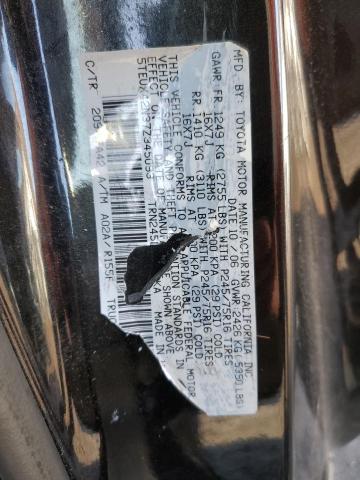 5TEUX42N37Z345093 - 2007 TOYOTA TACOMA ACCESS CAB Қара фото 12