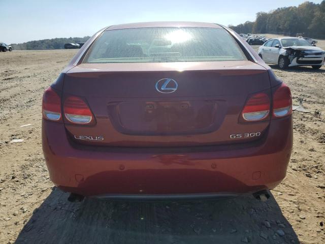 JTHBH96S765034333 - 2006 LEXUS GS 300 RED photo 6