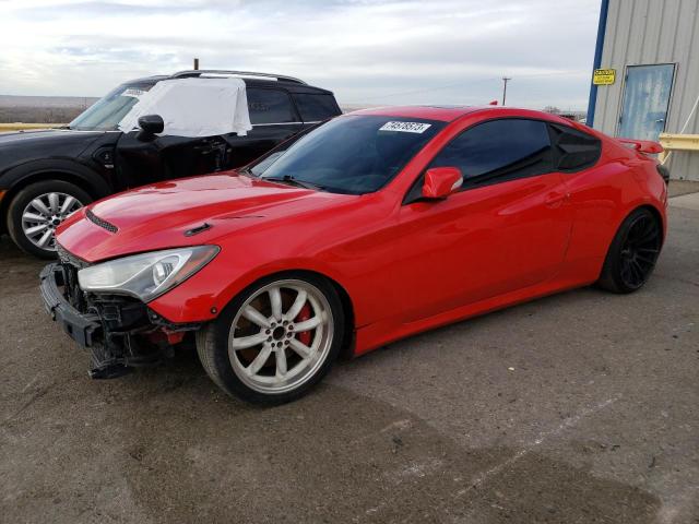 KMHHU6KJ4GU134511 - 2016 HYUNDAI GENESIS CO 3.8 R-SPEC RED photo 1