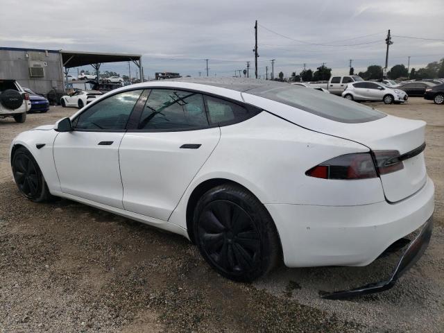 5YJSA1E6XMF442588 - 2021 TESLA MODEL S Սպիտակ լուսանկար 2
