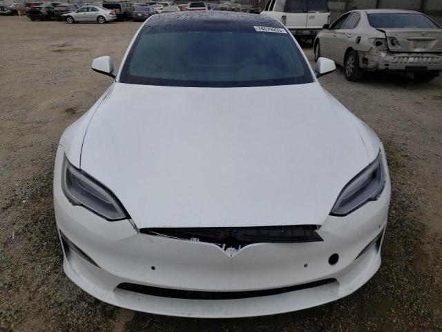 5YJSA1E6XMF442588 - 2021 TESLA MODEL S Սպիտակ լուսանկար 5