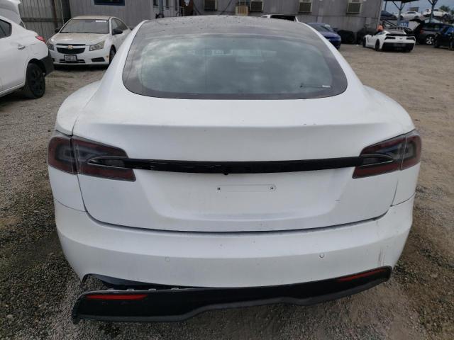 5YJSA1E6XMF442588 - 2021 TESLA MODEL S Սպիտակ լուսանկար 6