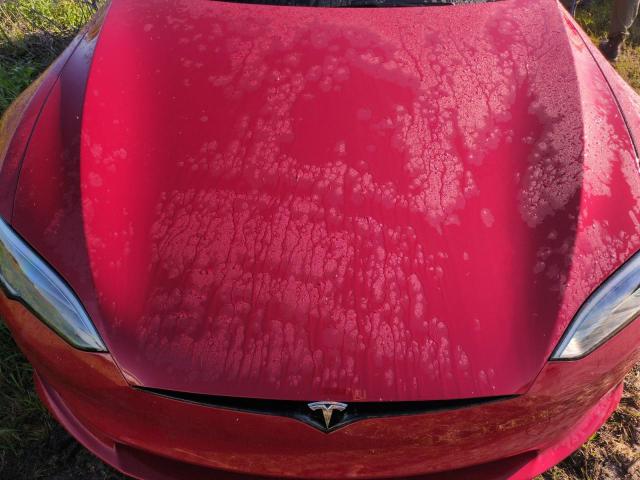 5YJSA1E58NF488560 - 2022 TESLA MODEL S RED photo 12