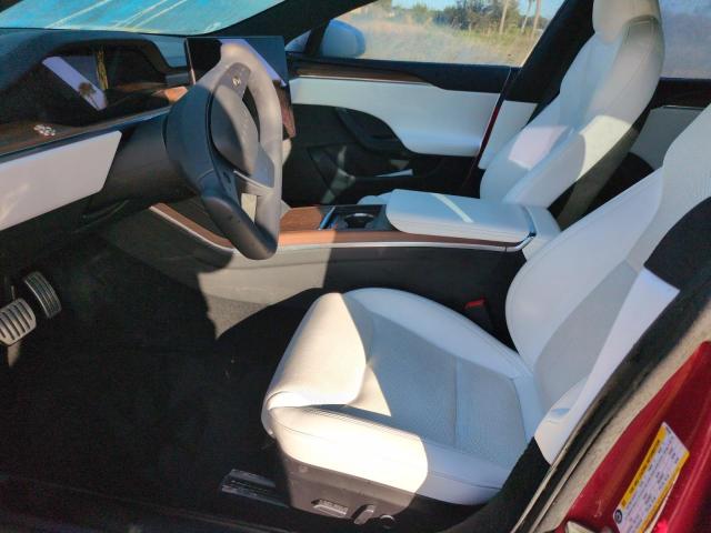 5YJSA1E58NF488560 - 2022 TESLA MODEL S RED photo 7
