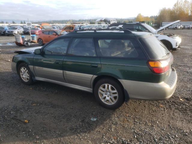 4S3BH6864Y6641609 - 2000 SUBARU LEGACY OUTBACK LIMITED GREEN photo 2