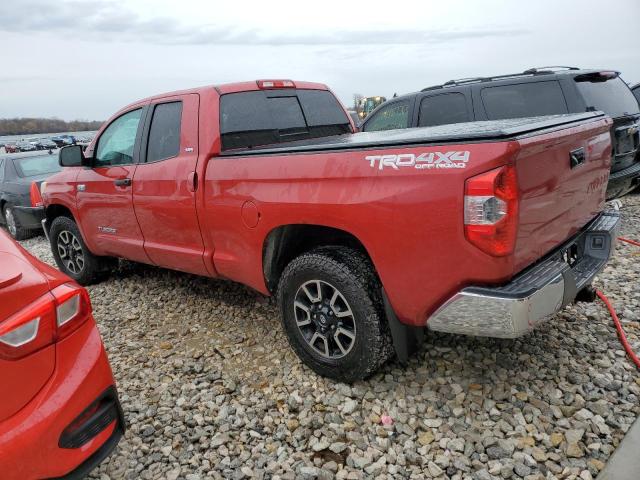 5TFUY5F15EX334823 - 2014 TOYOTA TUNDRA DOUBLE CAB SR/SR5 RED photo 2