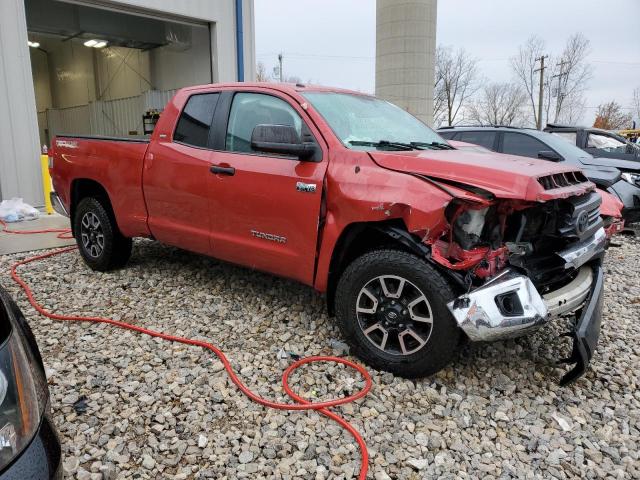 5TFUY5F15EX334823 - 2014 TOYOTA TUNDRA DOUBLE CAB SR/SR5 RED photo 4