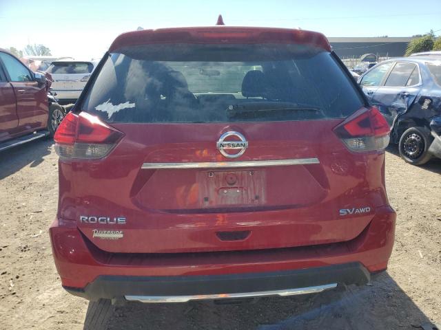 5N1AT2MVXHC873208 - 2017 NISSAN ROGUE SV RED photo 6