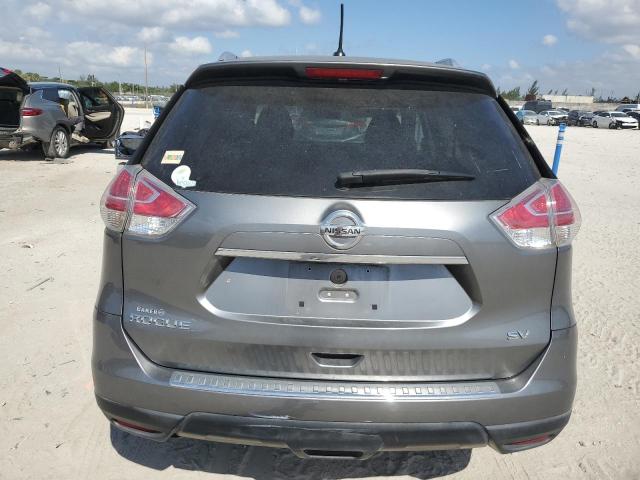 KNMAT2MTXGP723822 - 2016 NISSAN ROGUE S GRAY photo 6