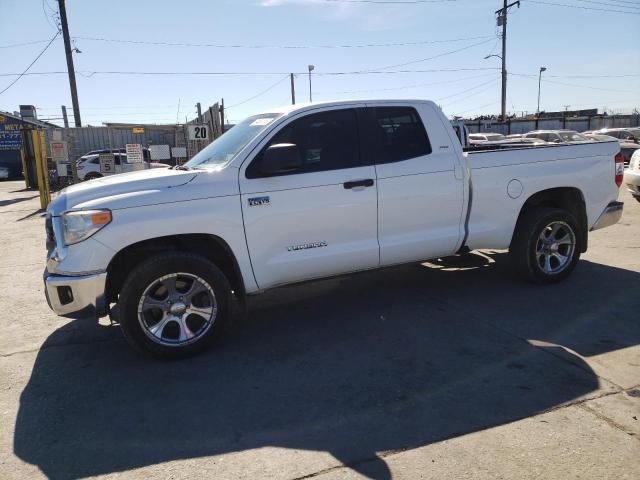 5TFRY5F14FX173923 - 2015 TOYOTA TUNDRA DOUBLE CAB SR/SR5 WHITE photo 1
