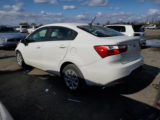 KNADN4A3XE6362986 - 2014 KIA RIO EX WHITE photo 2