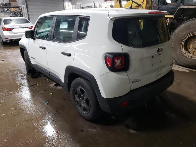 ZACNJAAB8LPL52991 - 2020 JEEP RENEGADE SPORT WHITE photo 2