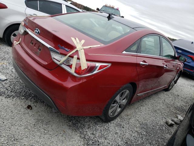 KMHEC4A4XCA054356 - 2012 HYUNDAI SONATA HYBRID RED photo 3