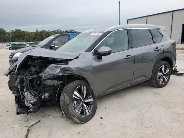 5N1AT3CA3MC696094 - 2021 NISSAN ROGUE SL GRAY photo 1