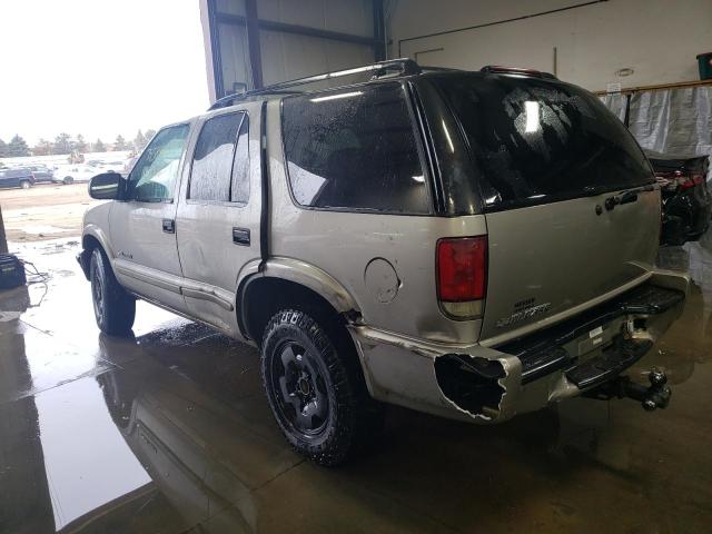 1GNDT13X54K159816 - 2004 CHEVROLET BLAZER BEIGE photo 2