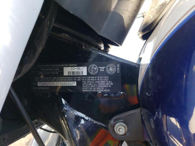 1HD1FC4197Y642802 - 2007 HARLEY-DAVIDSON FLHTCUI 白色 照片 10