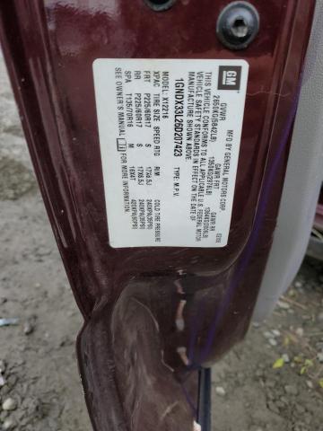 1GNDX33L26D207423 - 2006 CHEVROLET UPLANDER LT BURGUNDY photo 13