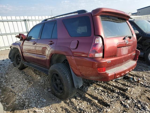 JTEBT17R558027080 - 2005 TOYOTA 4RUNNER LIMITED RED photo 2