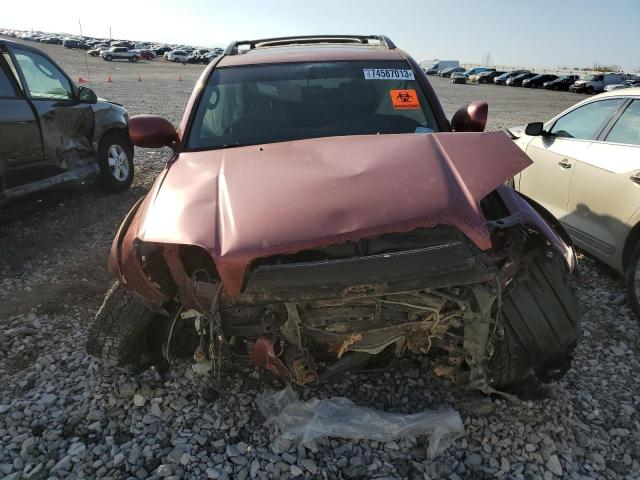 JTEBT17R558027080 - 2005 TOYOTA 4RUNNER LIMITED RED photo 5