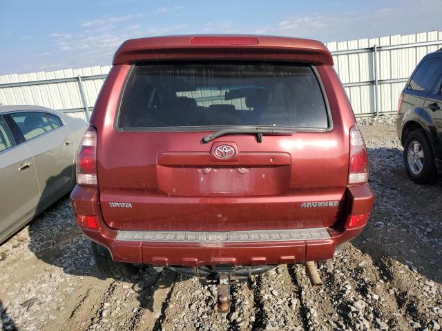 JTEBT17R558027080 - 2005 TOYOTA 4RUNNER LIMITED RED photo 6