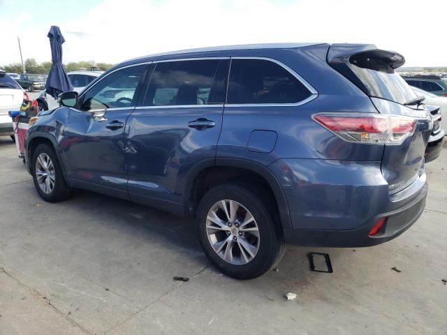 5TDKKRFH9FS045576 - 2015 TOYOTA HIGHLANDER XLE BLUE photo 2