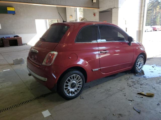 3C3CFFCR1CT117994 - 2012 FIAT 500 LOUNGE RED photo 3