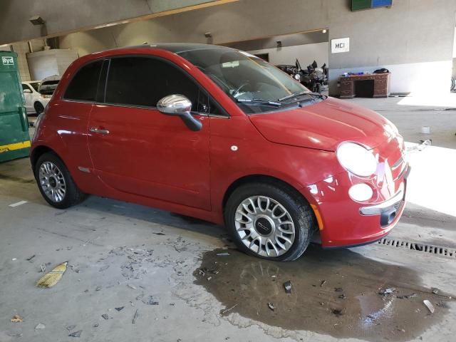 3C3CFFCR1CT117994 - 2012 FIAT 500 LOUNGE RED photo 4