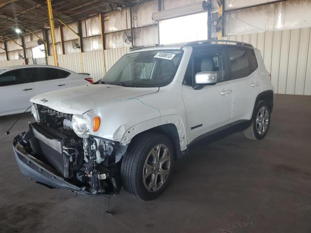 ZACCJADB6HPE40645 - 2017 JEEP RENEGADE LIMITED WHITE photo 1