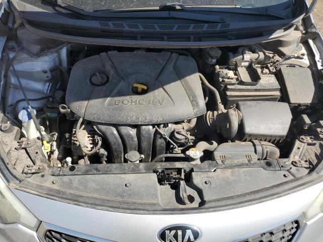 KNAFK4A61F5395118 - 2015 KIA FORTE LX SILVER photo 11