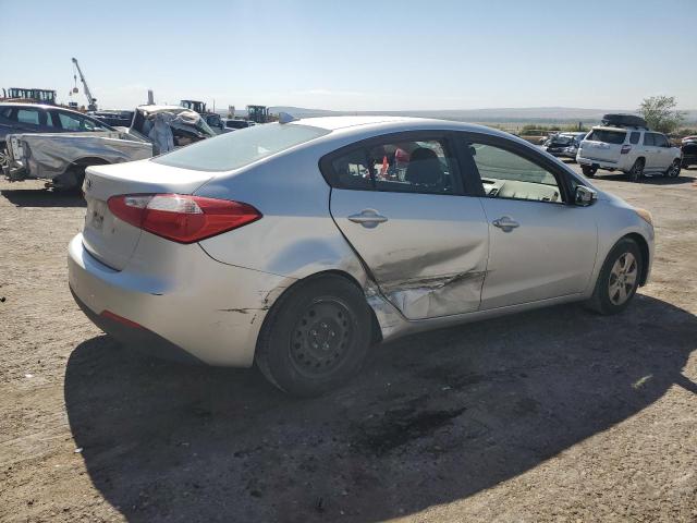 KNAFK4A61F5395118 - 2015 KIA FORTE LX SILVER photo 3