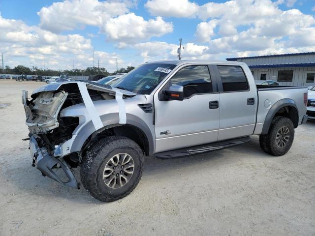 1FTFW1R69DFB36653 - 2013 FORD F150 SVT RAPTOR SILVER photo 1