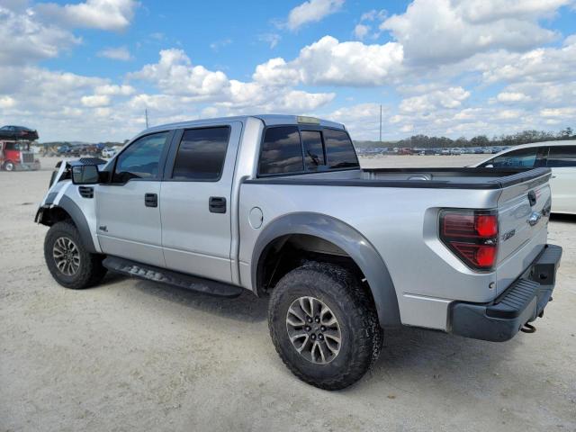 1FTFW1R69DFB36653 - 2013 FORD F150 SVT RAPTOR SILVER photo 2