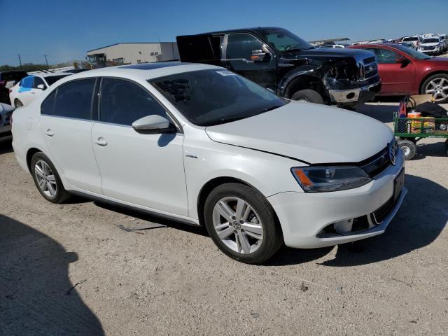 3VW637AJ8EM209103 - 2014 VOLKSWAGEN JETTA HYBRID WHITE photo 4