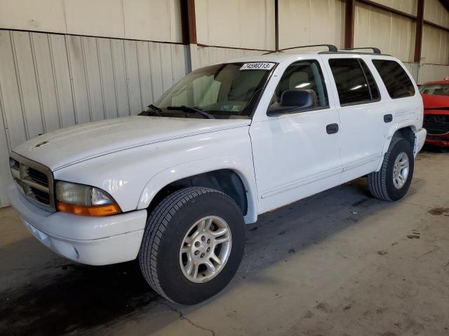 1D8HS58N63F519664 - 2003 DODGE DURANGO SLT PLUS WHITE photo 1