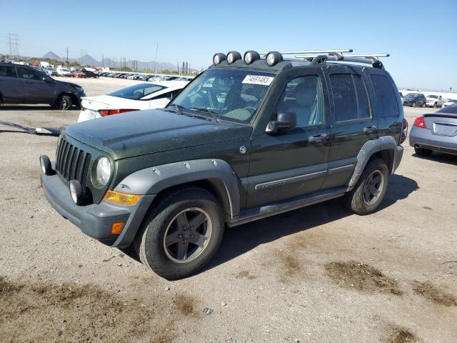 1J8GL38K26W258127 - 2006 JEEP LIBERTY RENEGADE GREEN photo 1