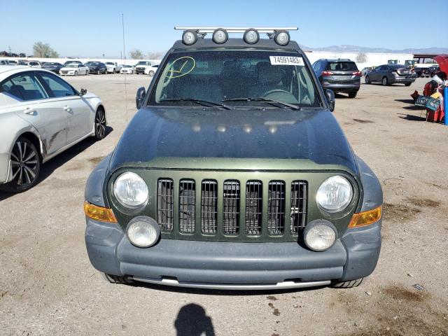 1J8GL38K26W258127 - 2006 JEEP LIBERTY RENEGADE GREEN photo 5