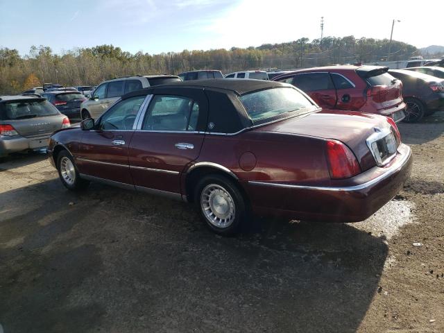1LNHM81W1YY769611 - 2000 LINCOLN TOWN CAR EXECUTIVE BURGUNDY photo 2