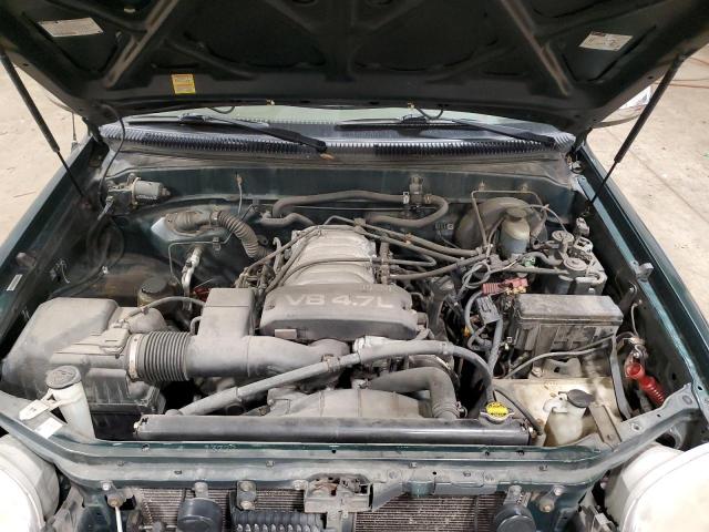 5TBRT34131S147746 - 2001 TOYOTA TUNDRA ACCESS CAB მწვანე ფოტო 11