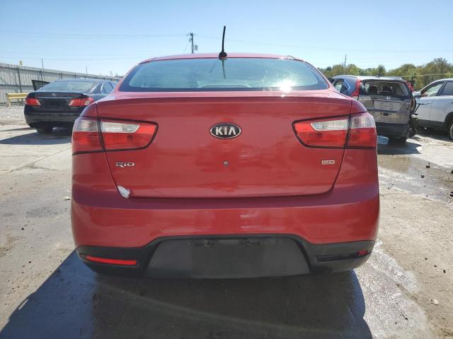 KNADM4A33D6241217 - 2013 KIA RIO LX RED photo 6