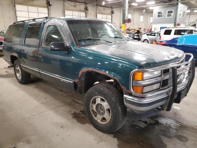 1GNFK16K8SJ307584 - 1995 CHEVROLET SUBURBAN K1500 GREEN photo 4