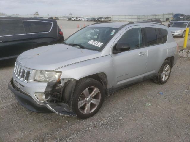 1C4NJCBA0CD504183 - 2012 JEEP COMPASS SPORT SILVER photo 1