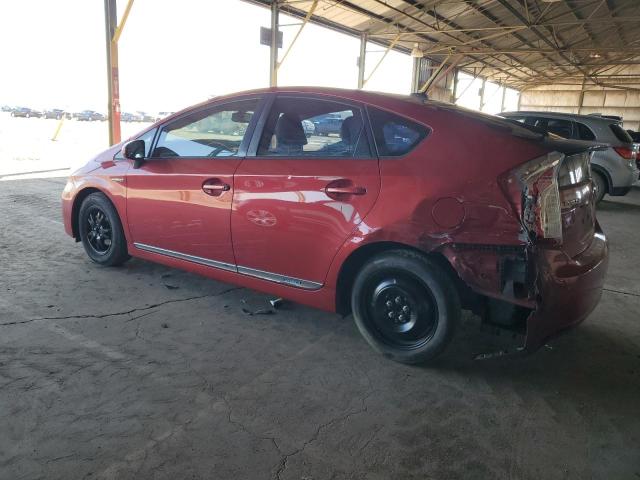 JTDKN3DU3D1667475 - 2013 TOYOTA PRIUS RED photo 2