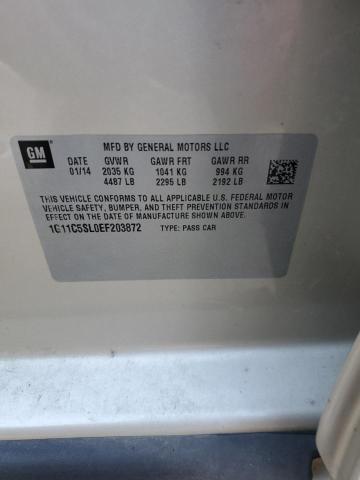 1G11C5SL0EF203872 - 2014 CHEVROLET MALIBU 1LT GOLD photo 12