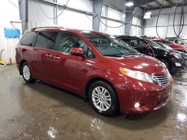 5TDYK3DC0GS726273 - 2016 TOYOTA SIENNA XLE BURGUNDY photo 4