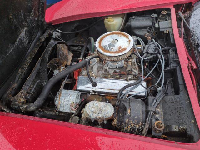 1Z37L6S444370 - 1976 CHEVROLET CORVETTE RED photo 11