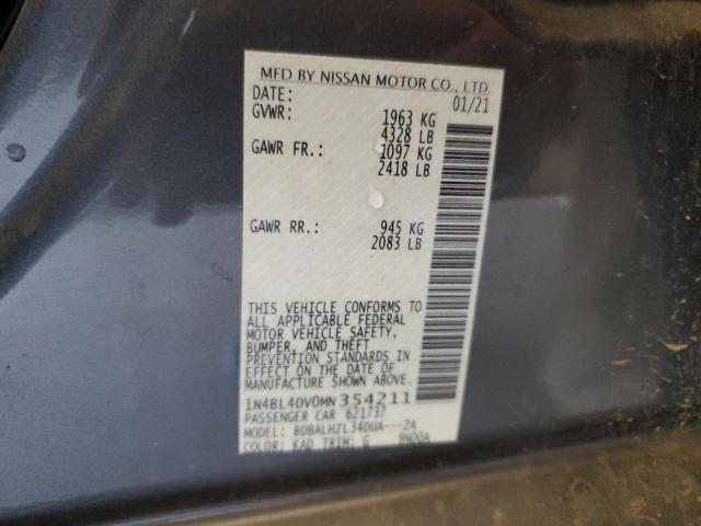 1N4BL4DV0MN354211 - 2021 NISSAN ALTIMA SV GRAY photo 12